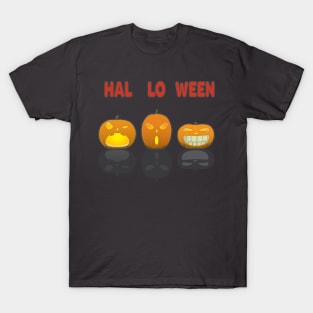 Halloween Pumpkins HAL LO WEEN T-Shirt